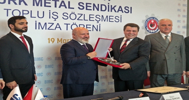 Bmc - Türk Metal Sendikası Toplu İş Sözleşmesi İmza Töreni Yapıldı